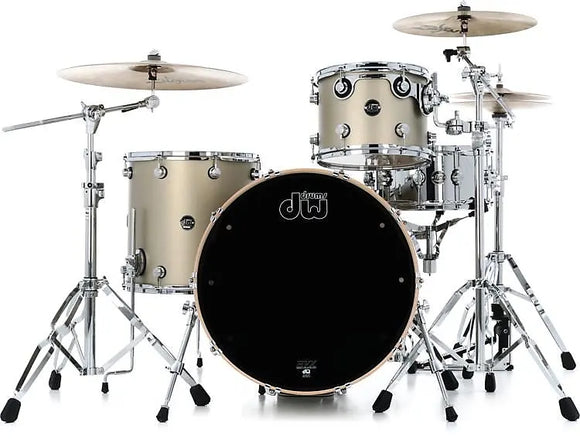 DW 3-Piece Performance Drum Set - Gold Mist (18x14 Kick, 14x14, 8x12