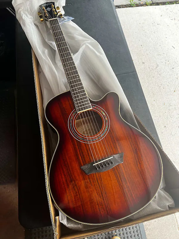 Washburn Festival EA55G Acoustic/Electric Guitar - Koa Burst
