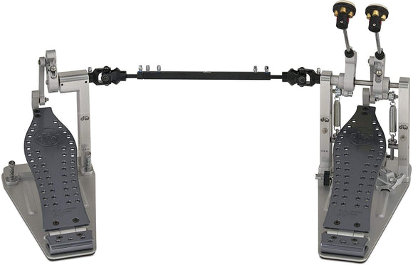 DW DWCPMDD2XF MDD Machined Direct Drive Double Bass Drum Pedal with Extended Footboard - Polished