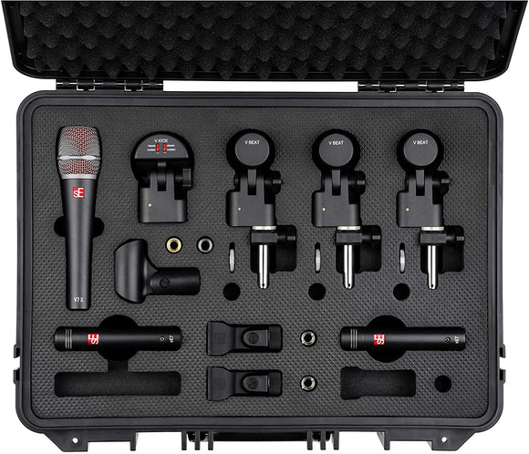 sE Electronics V Pack Club with V Kick, 2 x V Beat/V Clamp, V7X and sE7 Stereo Pair
